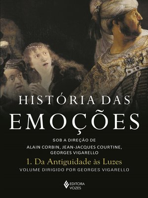 cover image of História das emoções Volume 1